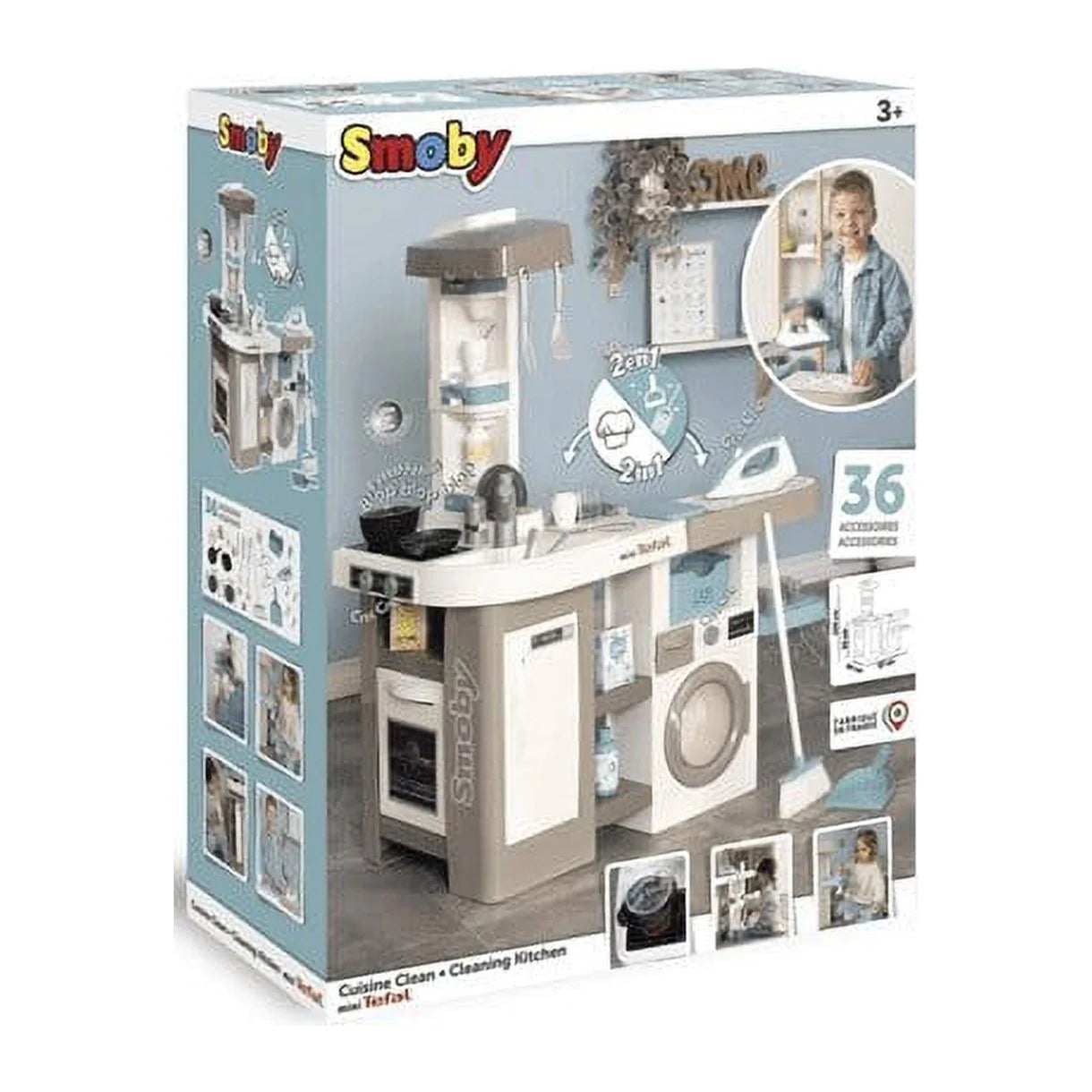 Smoby T-fal Studio Kitchen Set with Washing Machine 311050