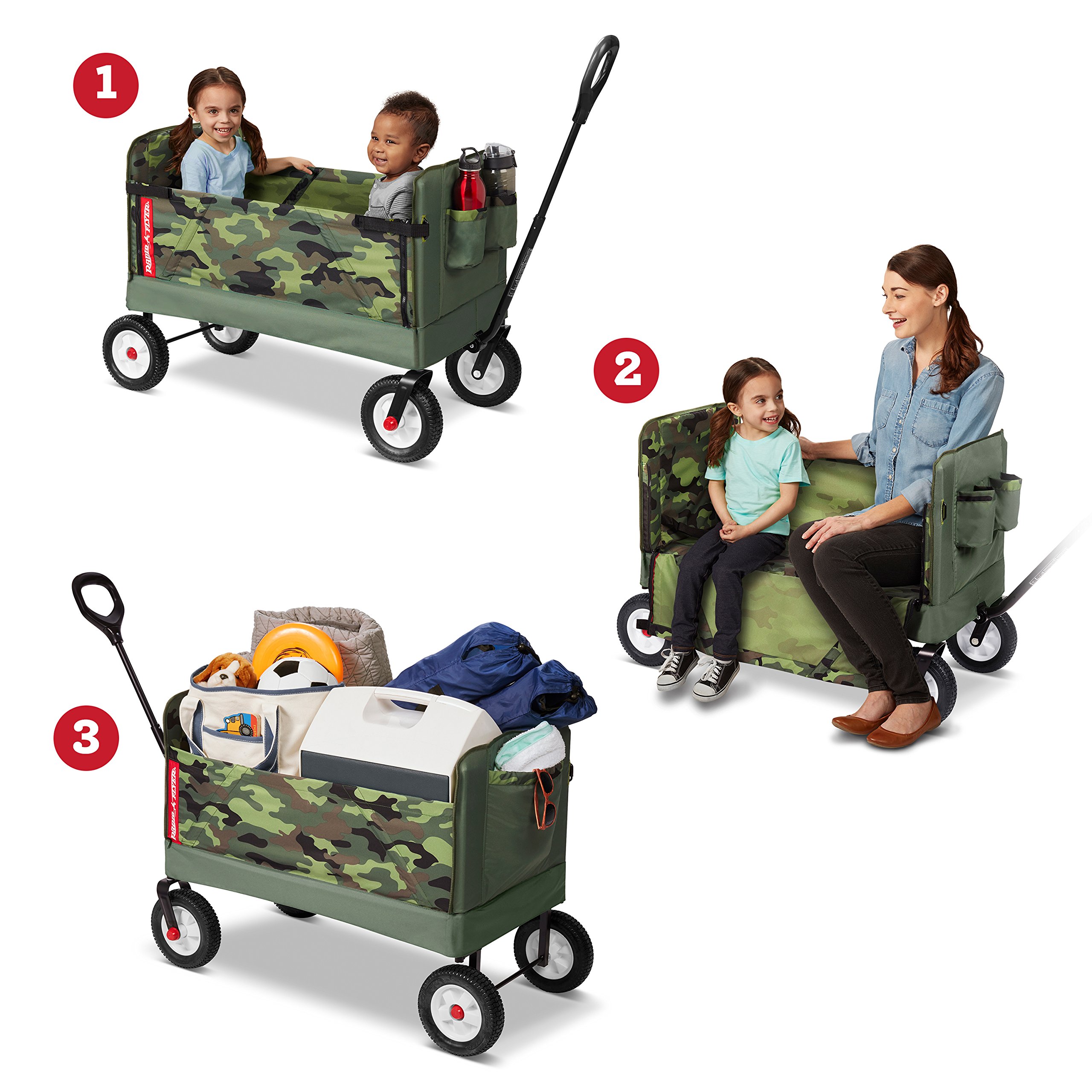 Radio Flyer 3 in 1 Camo Wagon