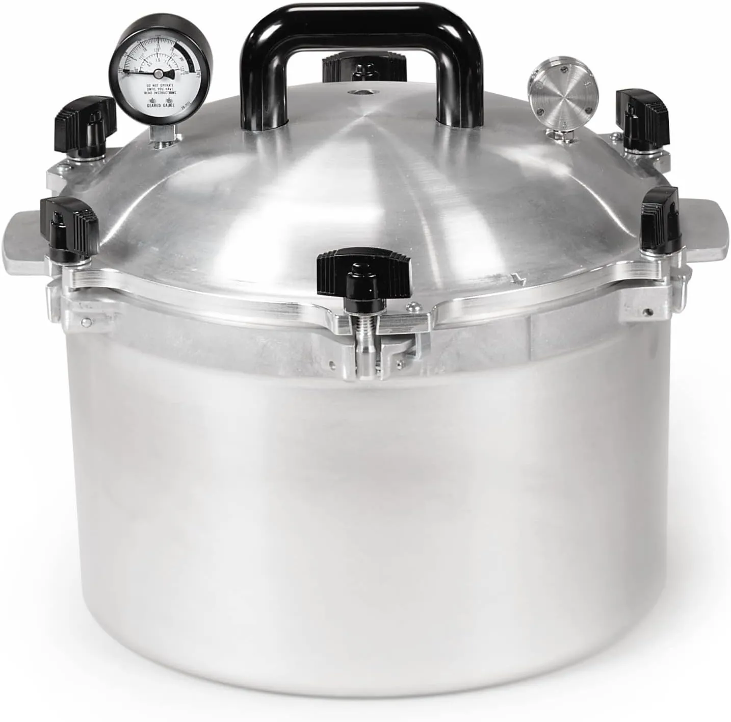 All American 1930 21.5qt Pressure Cooker & Canner, Aluminum, Metal-to-Metal Seal, Gas & Electric Compatible, Made in USA