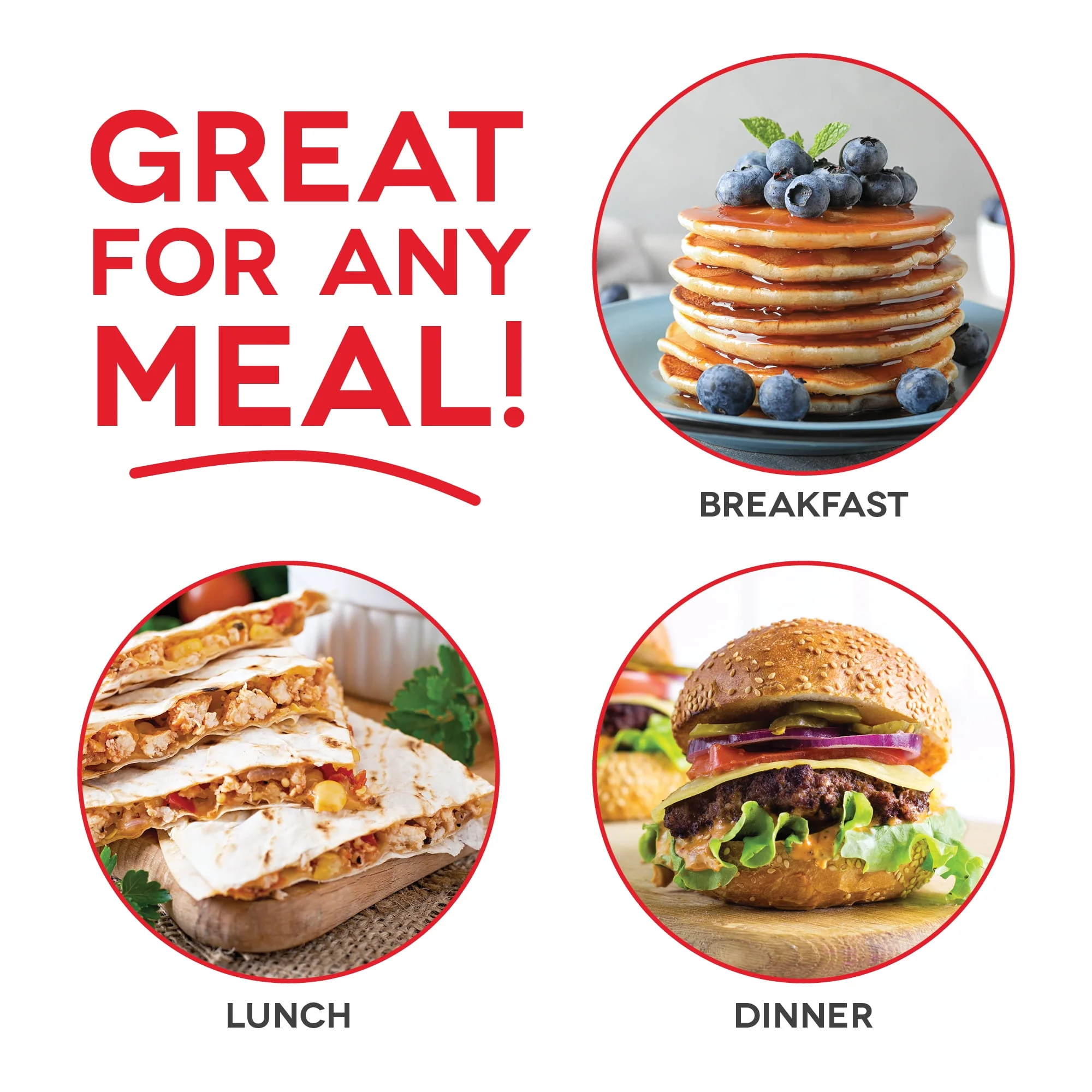 Dash Everyday Nonstick Electric Griddle for Pancakes Burgers, Quesadillas, Eggs & Other on the Go Breakfast, Lunch & Snacks with Drip Tray + Included Recipe Book, 20in, 1500-Watt - Black