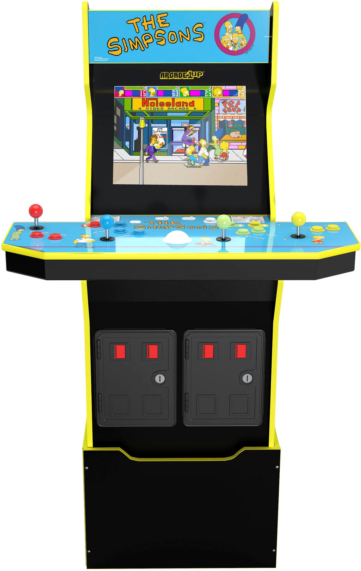 Arcade1Up - The Simpsons 30th Edition Arcade with Stool and Tin - Multi