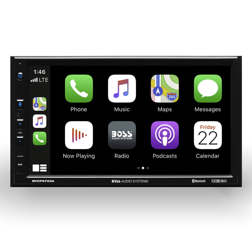 BOSS 2 Din Apple Carplay Android Auto Car Stereo System