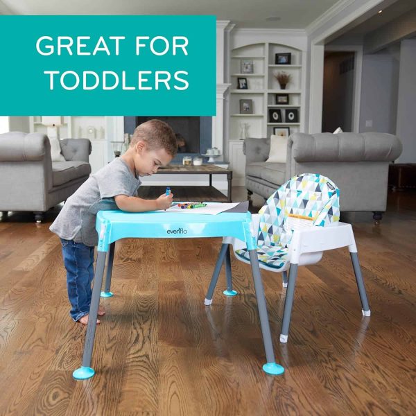 4-in-1 Eat   Grow Convertible High Chair,Polyester