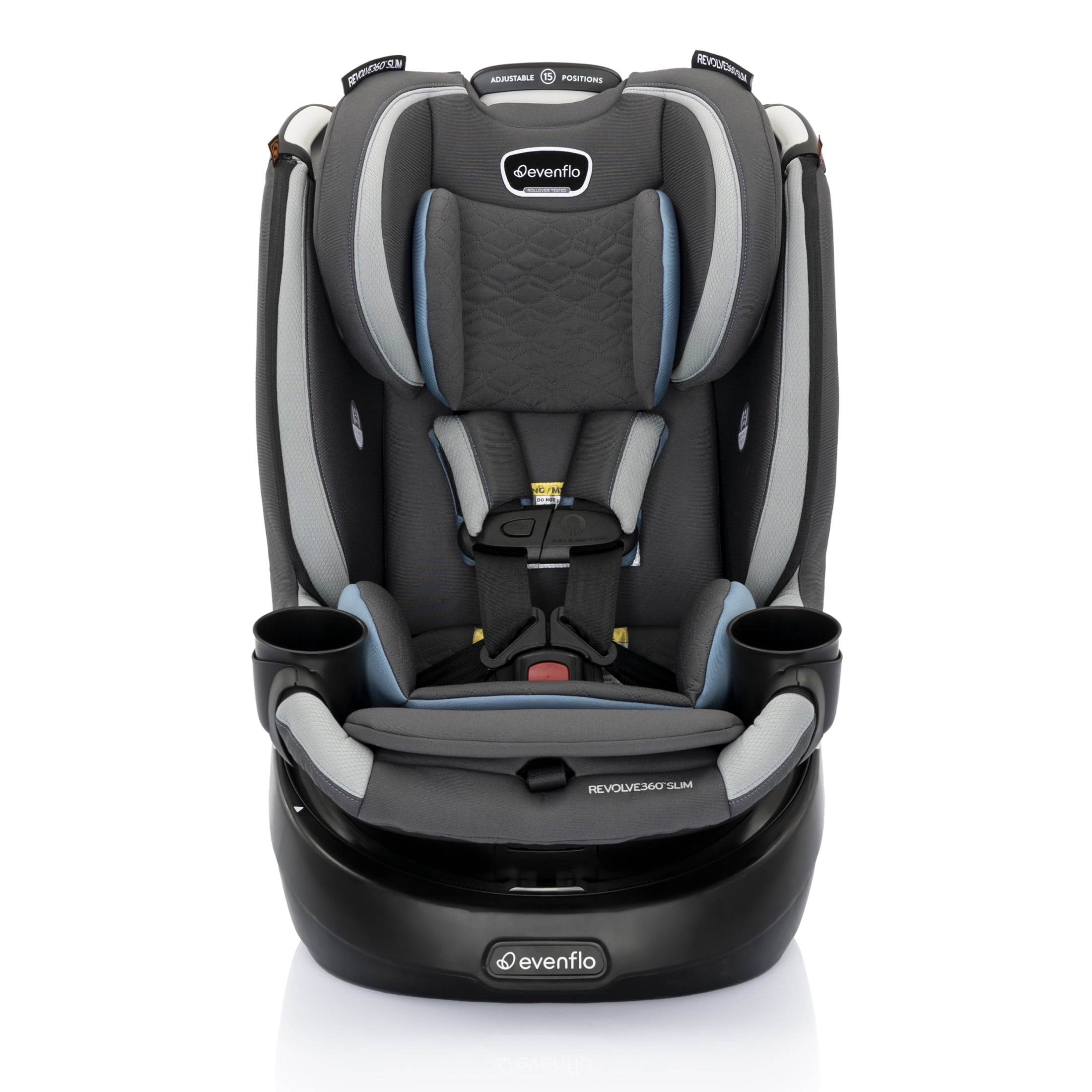 Revolve360 Slim 2-in-1 Rotational Car Seat with Quick Clean Cover (Salem Black)