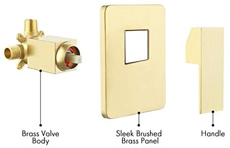 KES Black Shower Faucet Shower Valve Rain Shower