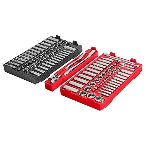 Milwaukee 106PC Ratchet & Socket Set 48-22-9486 – Durable Polycarbonate, Mechanical Operation
