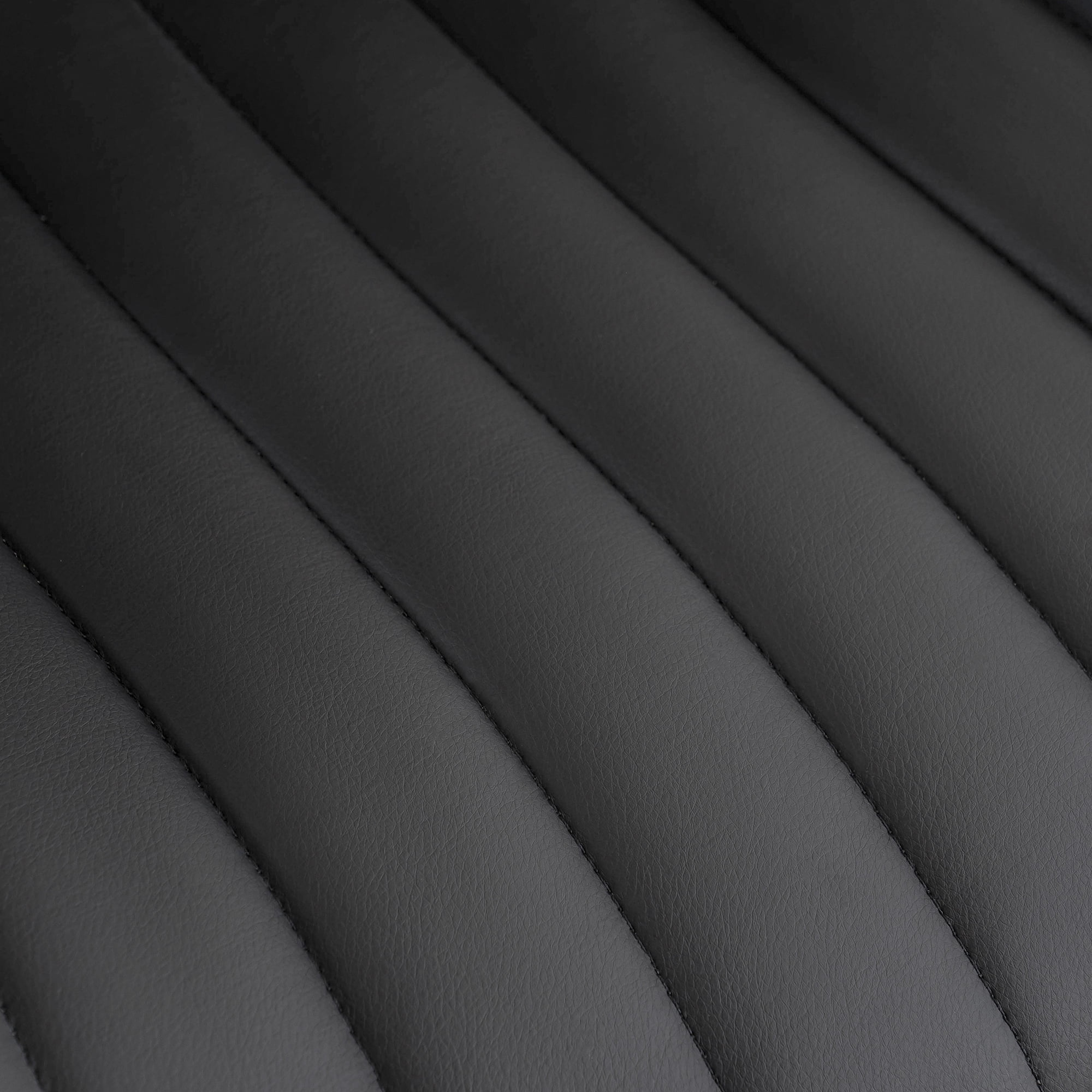 YOUNIKE Cute Armless Office Desk Chair Modern Upholstered Faux Leather Swivel Task Chair, Brown