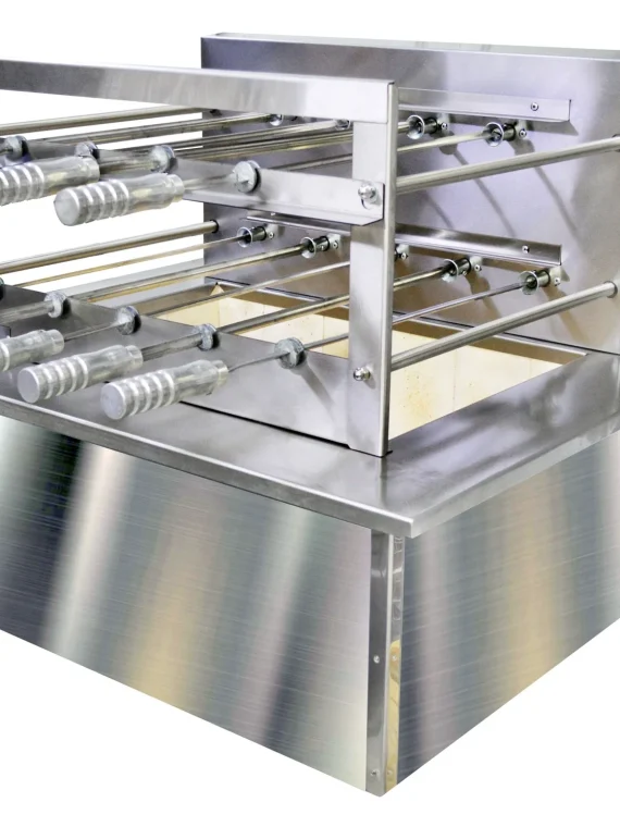 Brazilian BBQ Charcoal Grill with Firebox – 9 Skewers – Oca-Brazil