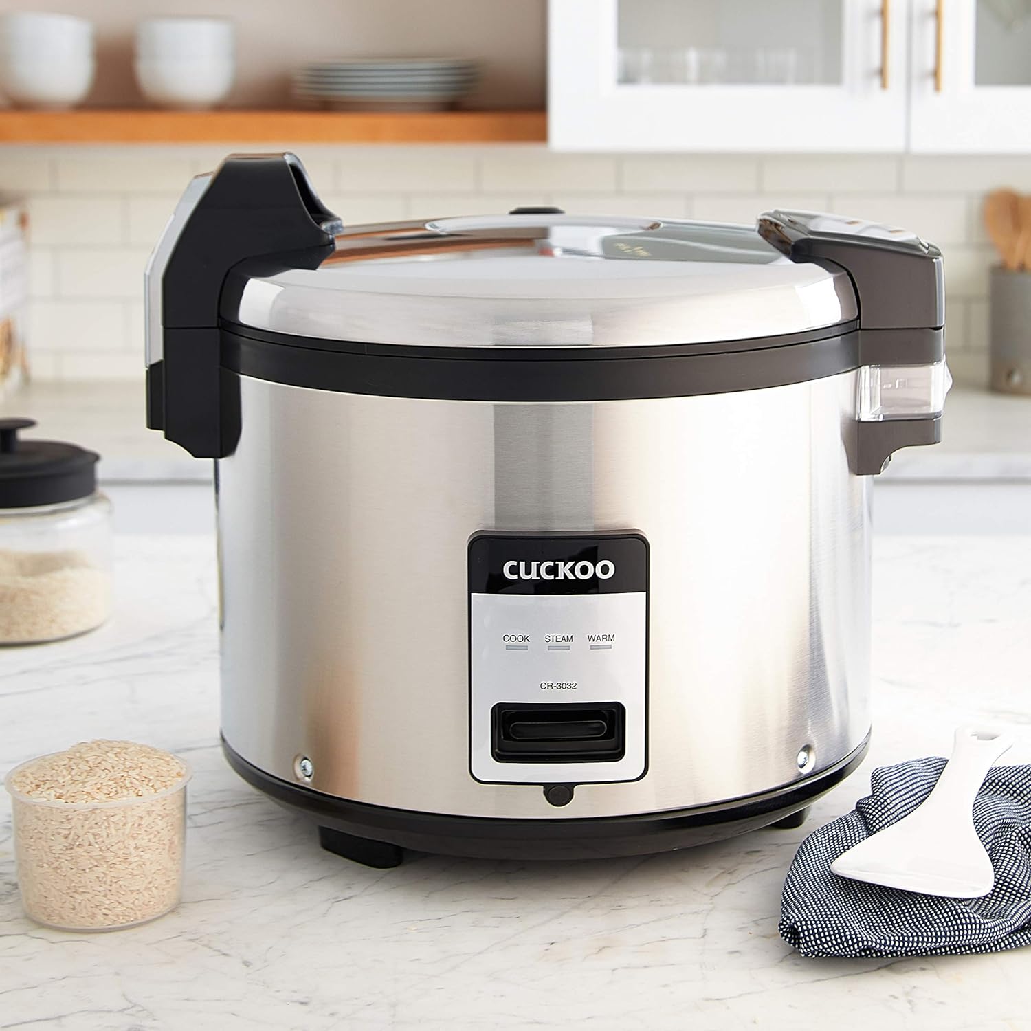 CUCKOO CR-3032 Commercial Large Capacity Electric Rice Cooker & Warmer with 30 Cup (Uncooked) & 60 Cup (Cooked) | Keep Warm Feature, Non Stick Inner Pot, ETL & NSL Certified