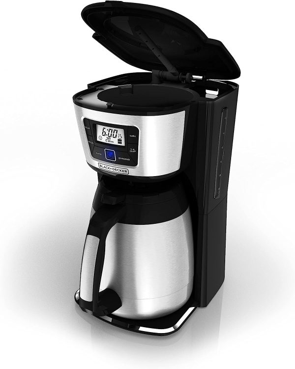 12-Cup Thermal Coffeemaker, Black/Silver, CM2035B