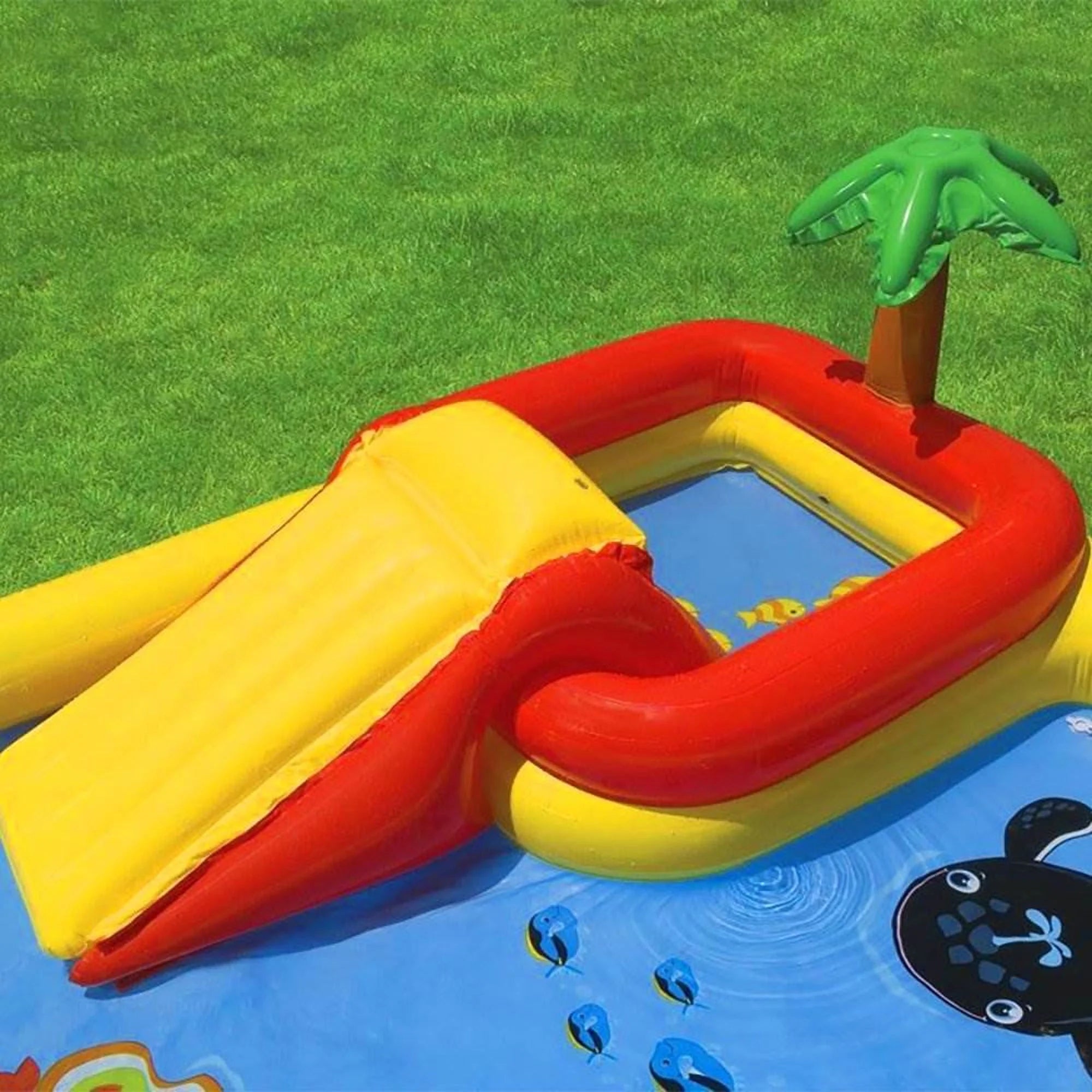 Intex Dinoland Kiddie Inflatable Pool & Inflatable Ocean Backyard Kiddie Pool