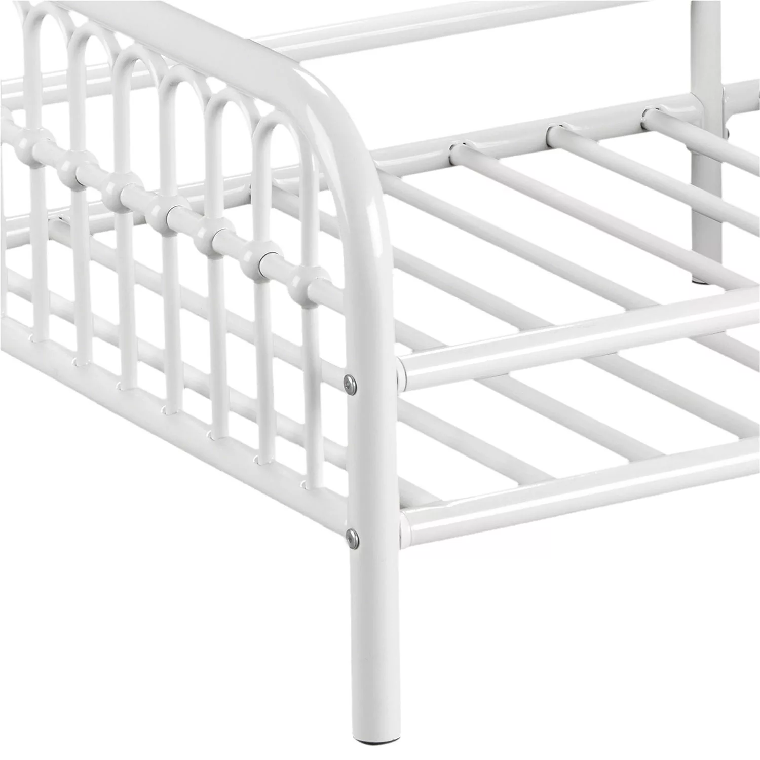 Little Seeds Monarch Hill Ivy Metal Toddler Bed, White
