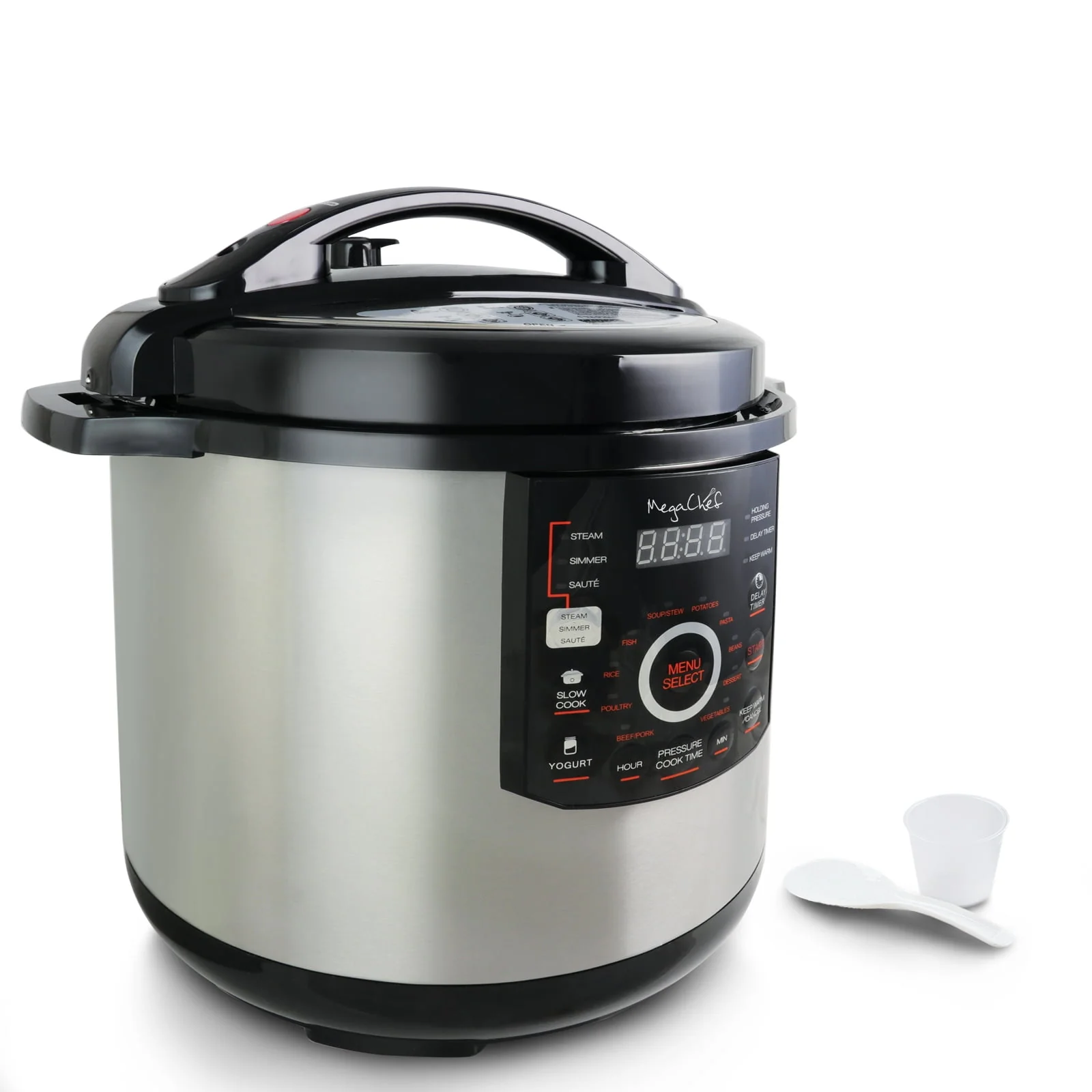 Megachef 12 Quart Pressure Cooker with 15 Presets