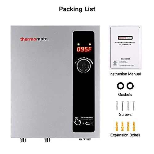 thermomate Electric Tankless Water Heater, 11kW at 240 Volt, On Demand Instant Hot Water Heater
