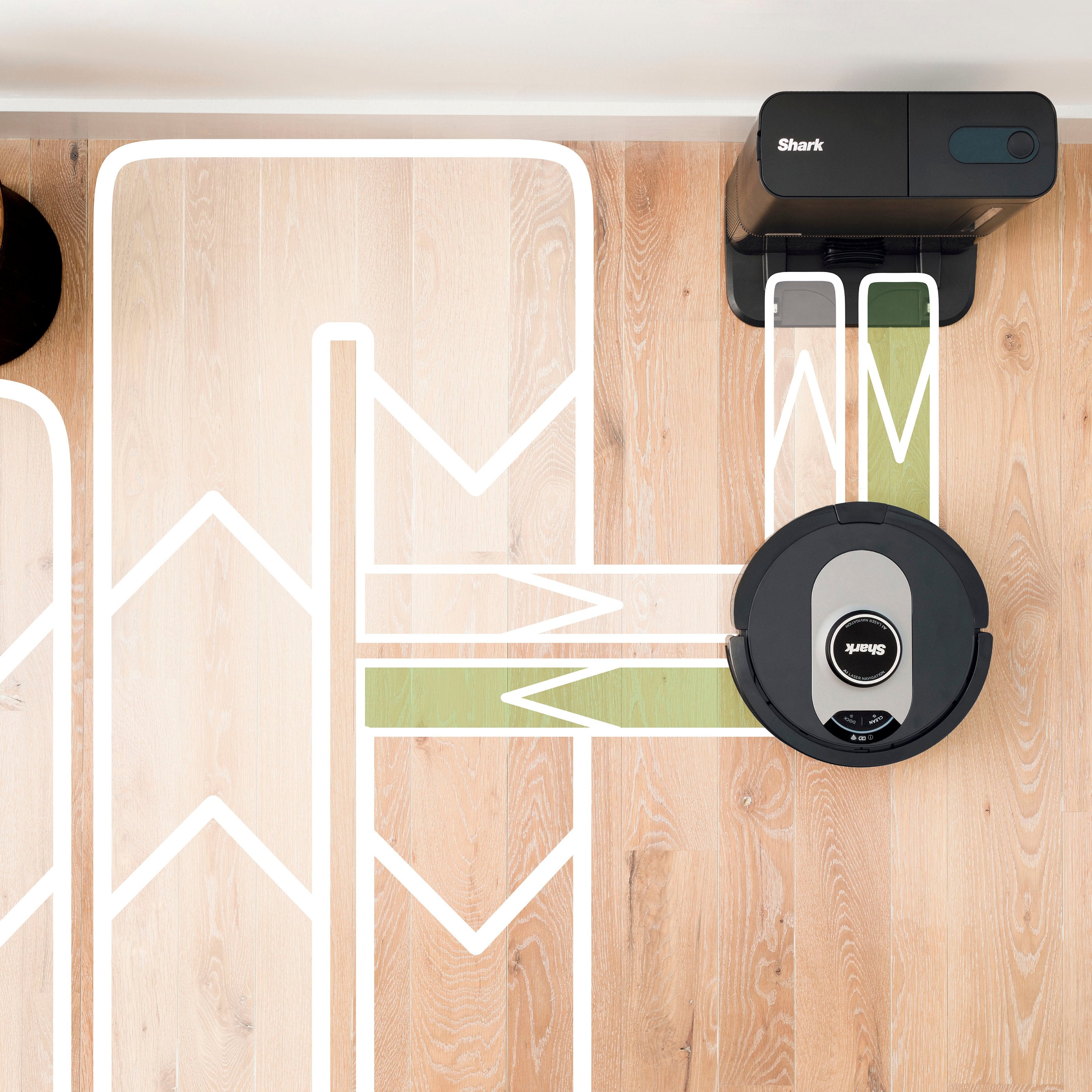 Shark - AI Ultra Robot Vacuum with Matrix Clean, Home Mapping, HEPA Bagless Self Empty Base, WiFI Connected - Black