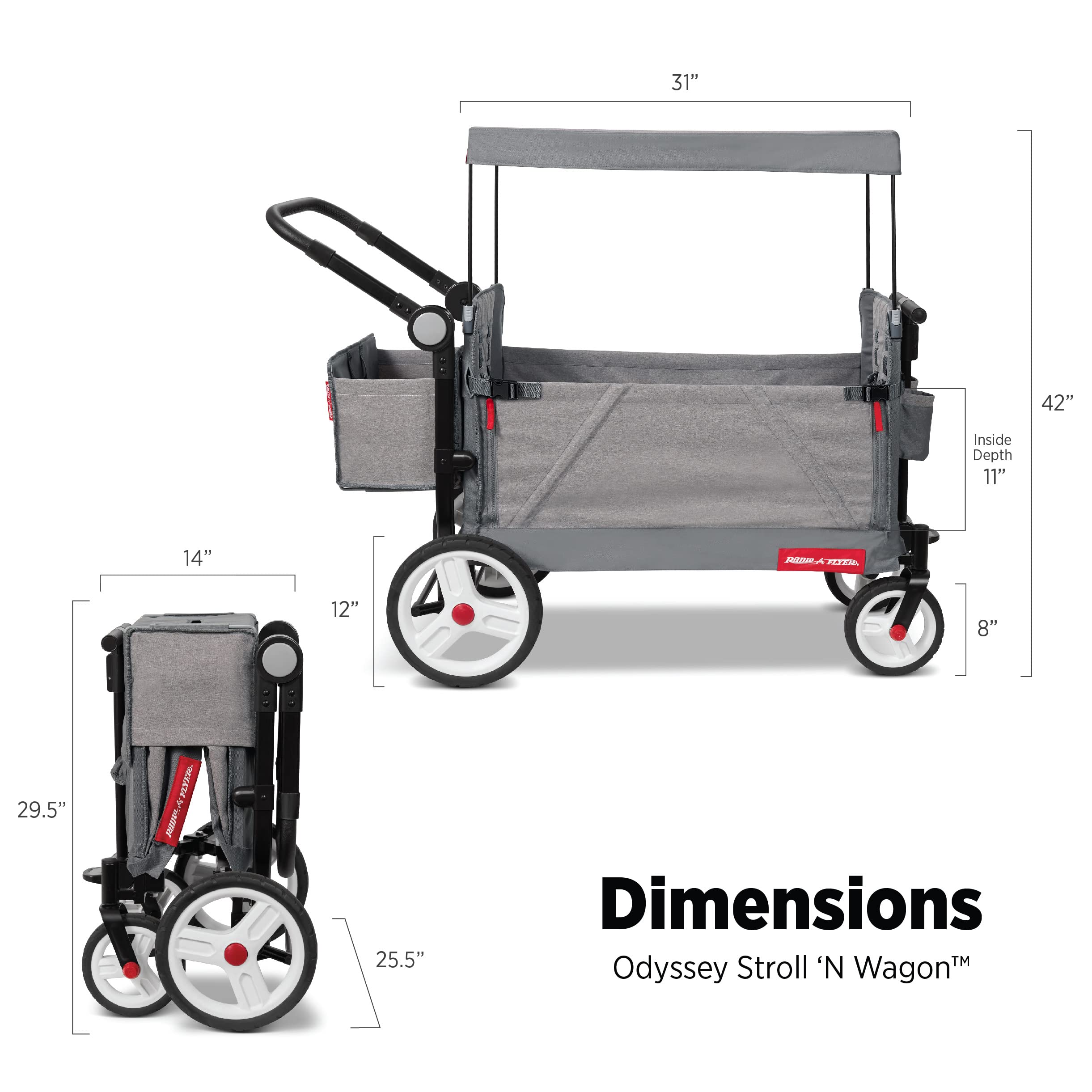 Radio Flyer Odyssey Stroller Wagon
