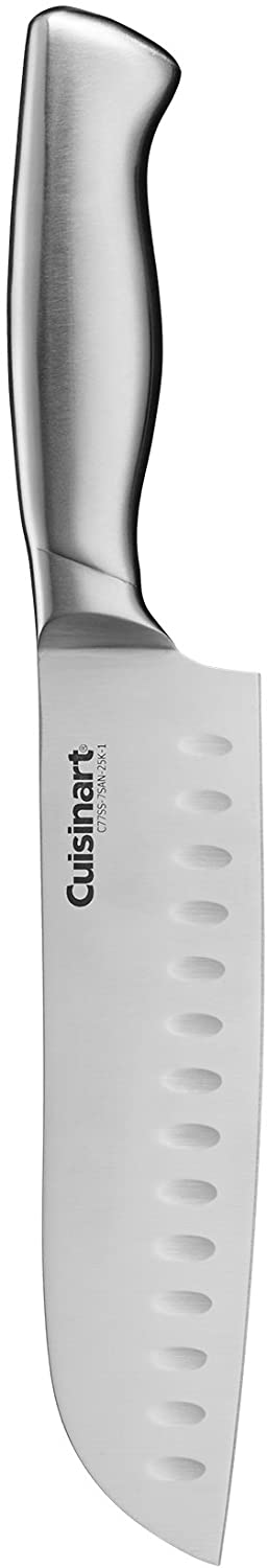 Cuisinart C77SS-15PK 15-Piece Stainless Steel Hollow Handle Block Set, Glossy White