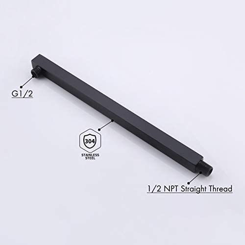 KES Black Shower Faucet Shower Valve Rain Shower