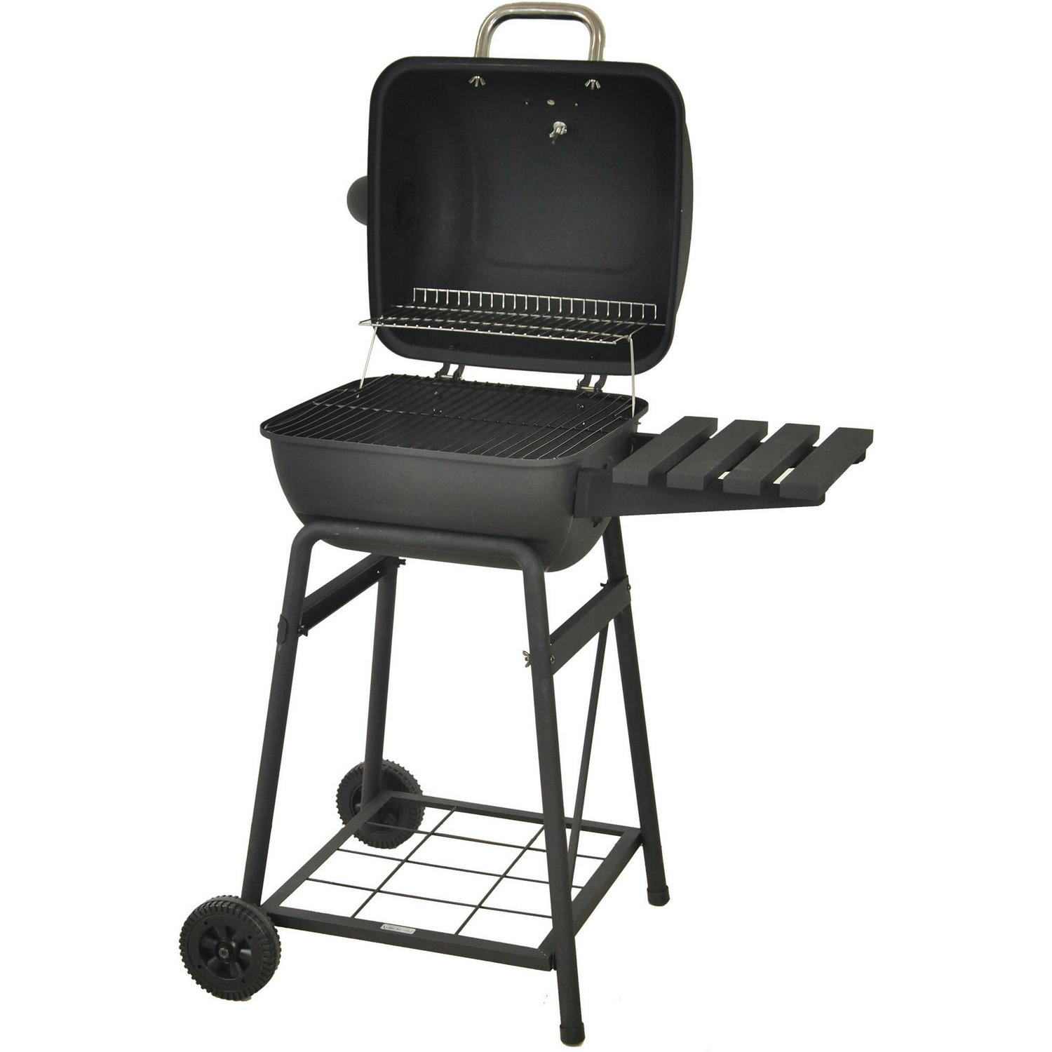 RevoAce 26 Mini Barrel Charcoal Grill with Side Shelf, Black, CBC1760W