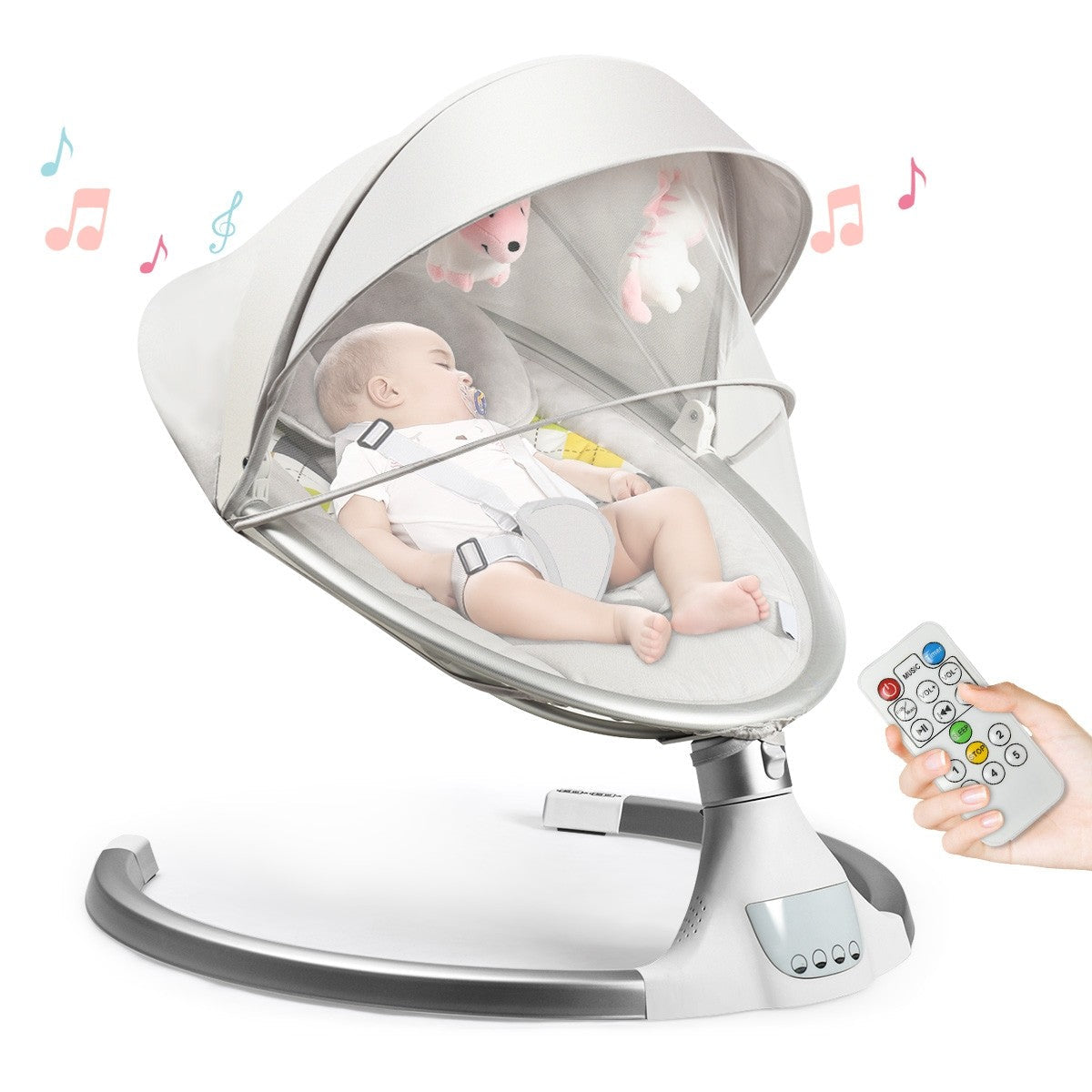 Luxury Automatic Baby Swing Bouncer Infant Rocking Chair