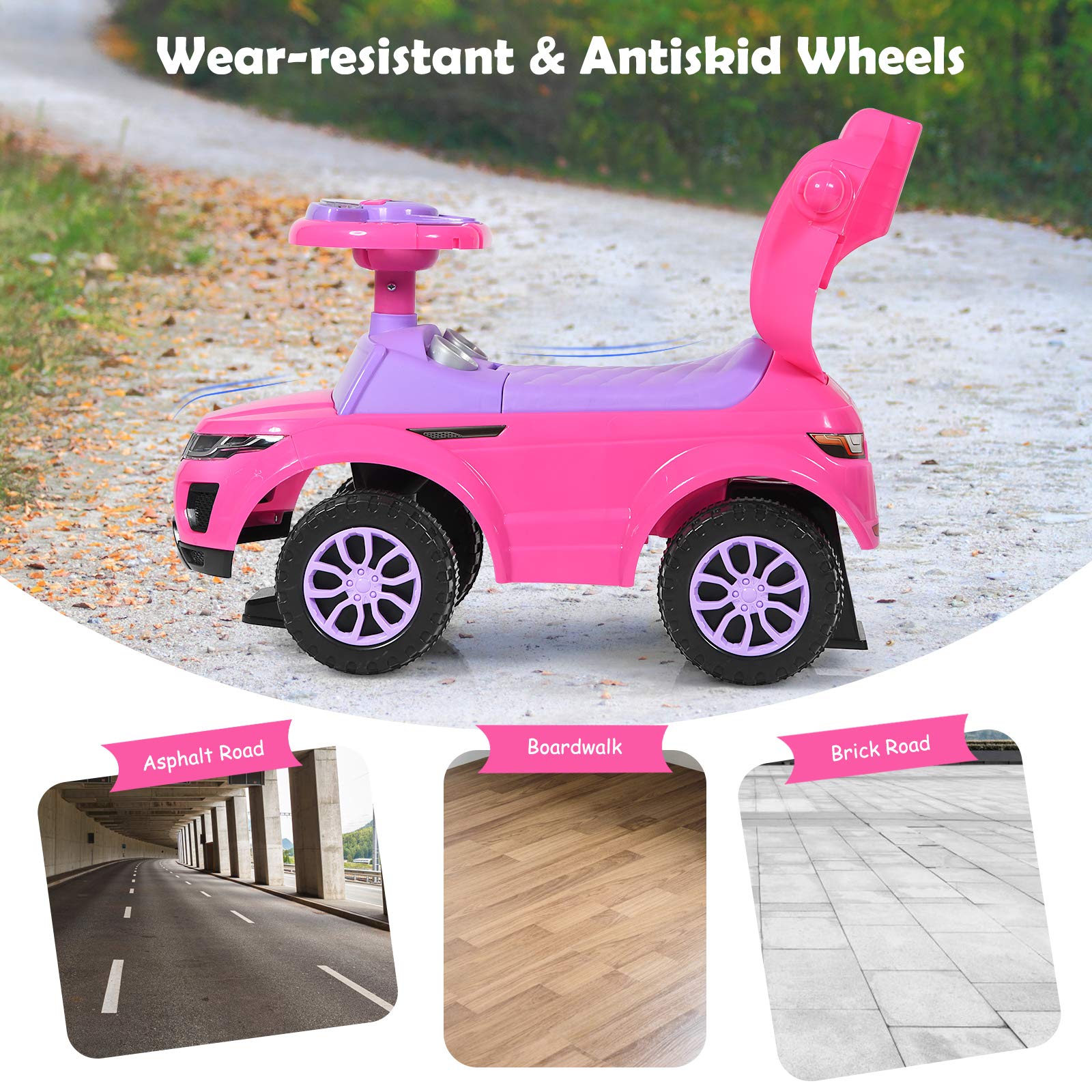 Costzon Stroller Sliding Parental Guardrails
