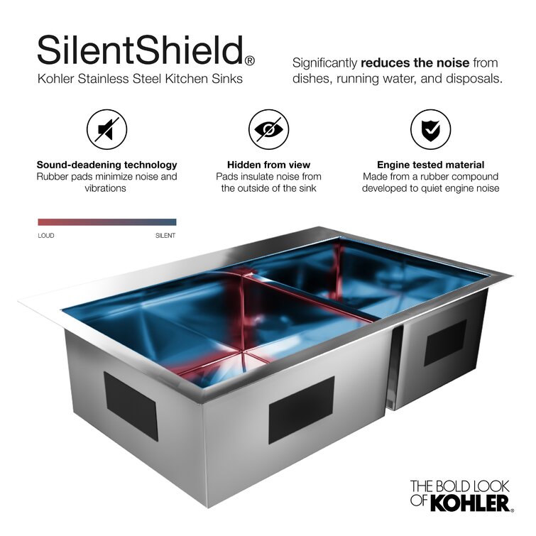 20060-3-NA Verse 33 L x 22 W Top Mount Single Bowl Kitchen Sink