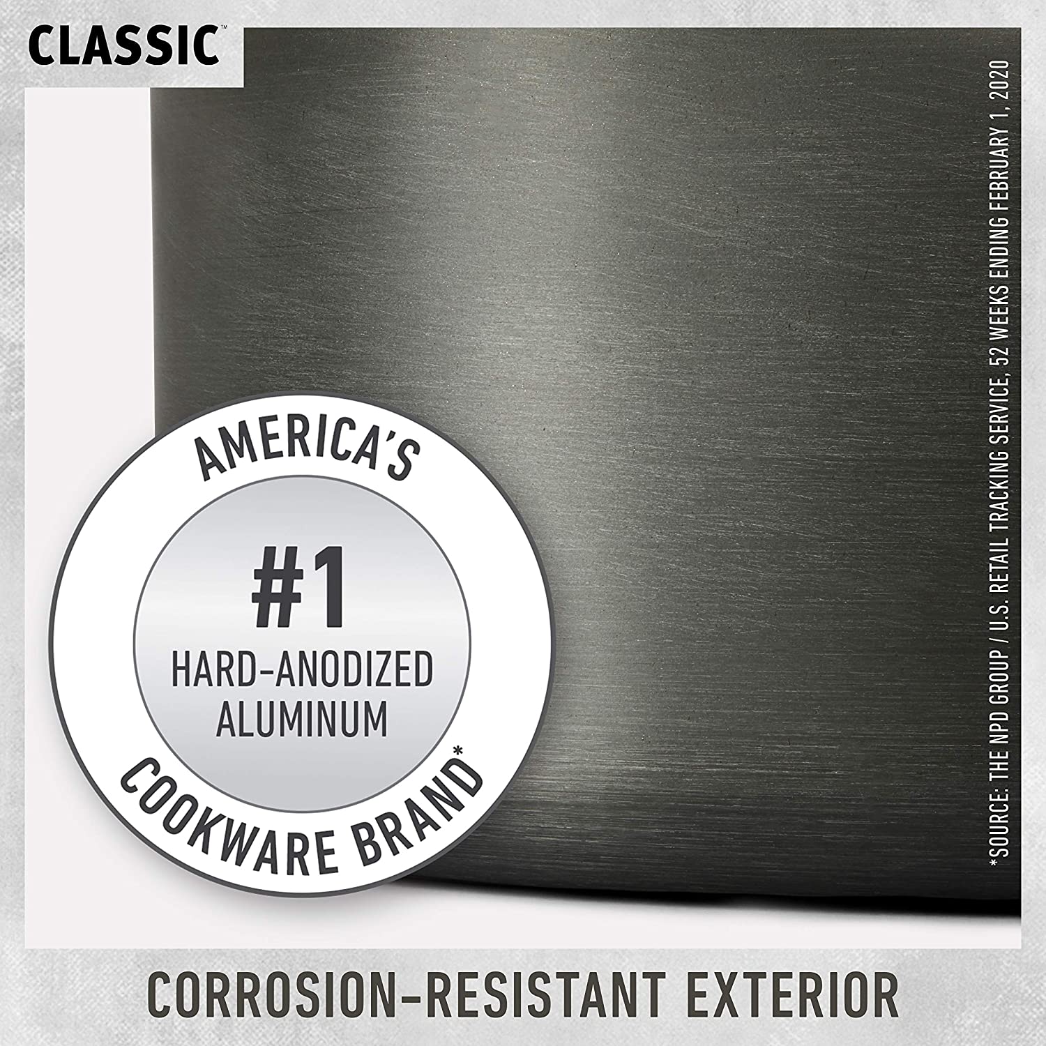 10-Piece Pots and Pans Set, Nonstick Kitchen Cookware with Stay-Cool Stainless Steel Handles and Pour Spouts, Grey