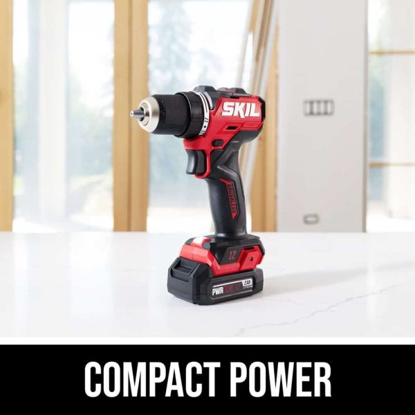 12-volt 1/2-in Brushless Cordless Drill(1 Li-ion Battery Included and Charger Included)