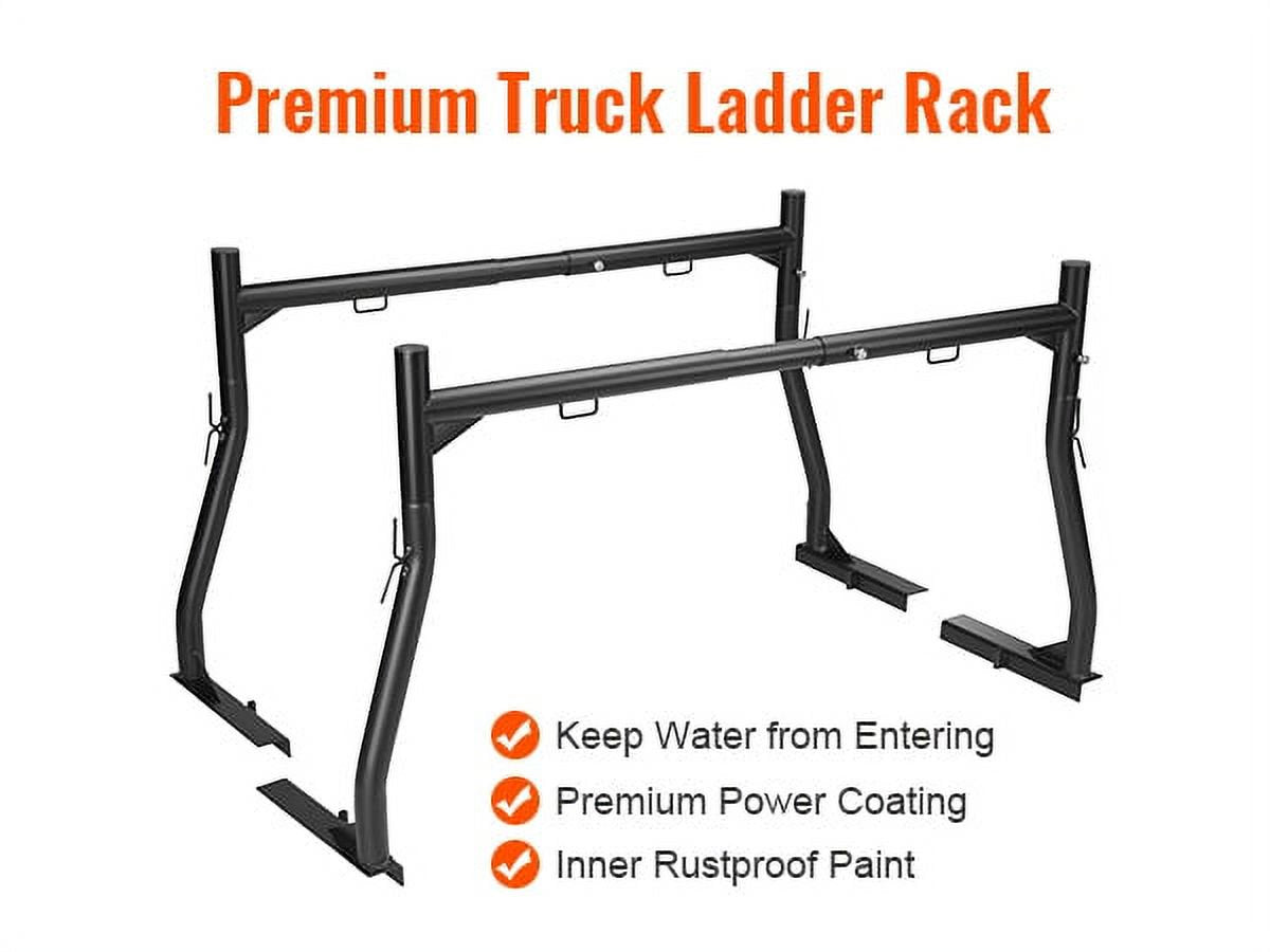 BENTISM Truck Rack 800Lbs Capacity Adjustable Width 46