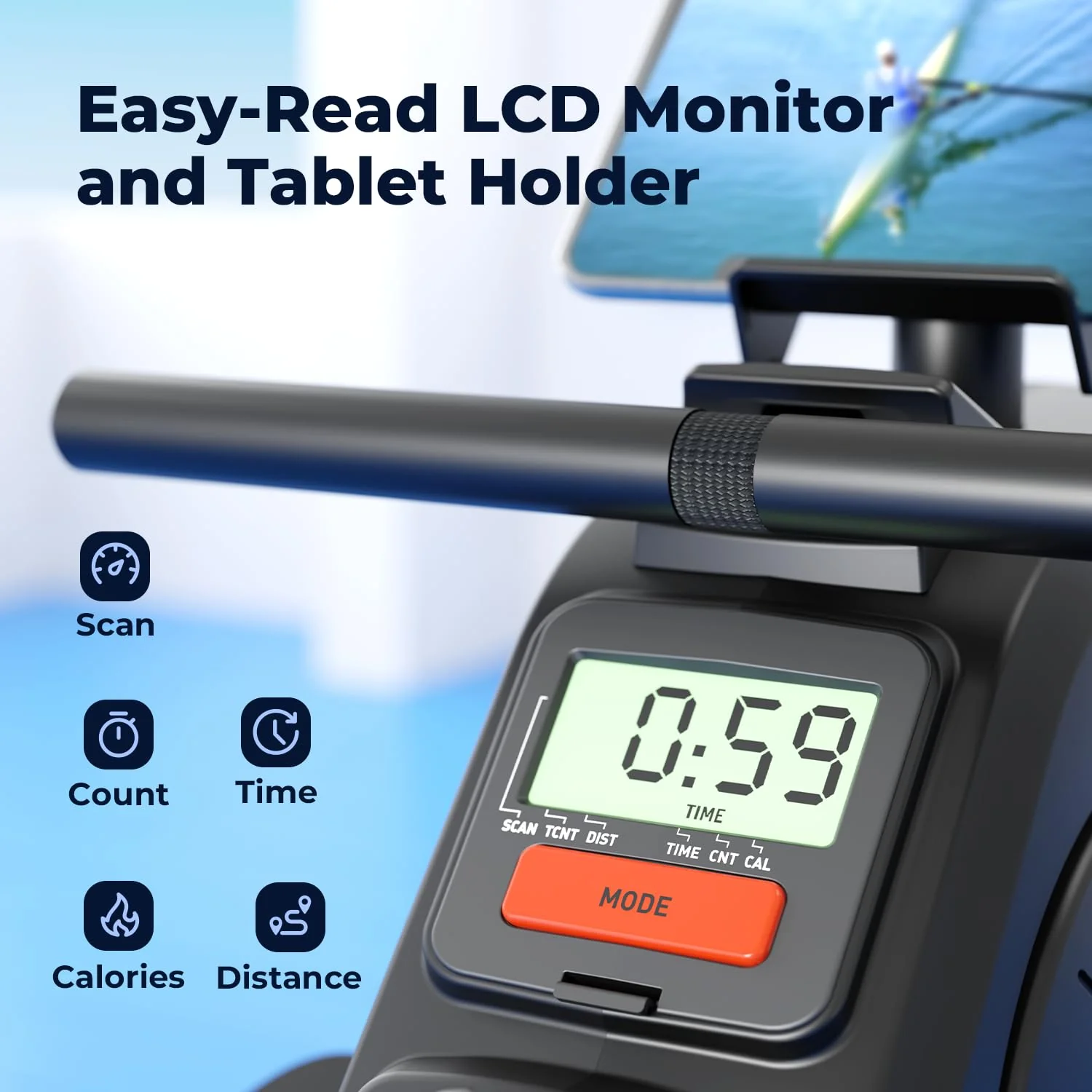 YOSUDA Magnetic Rowing Machine 350 LB Weight Capacity