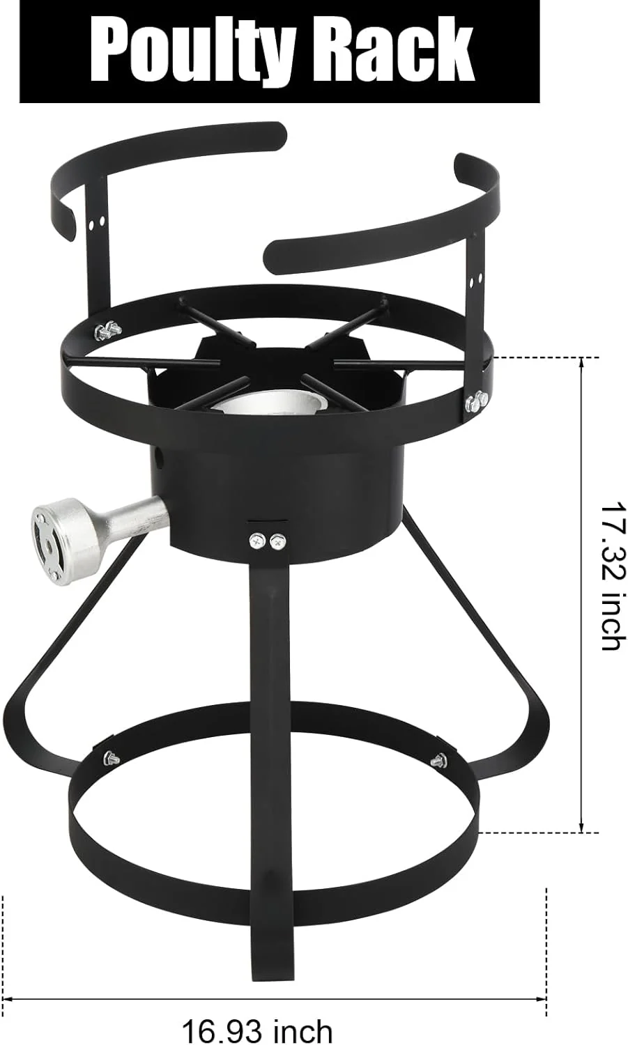 30QT Turkey Deep Fryer & 10QT Fish Fryer Kit w/Baskets & Stand, Aluminum Fryer Pot w/ 55000BTU Propane Burner, Thermometer, Marinade Injector, Turkey Rack & Rack Lifter, for Outdoor Cooking