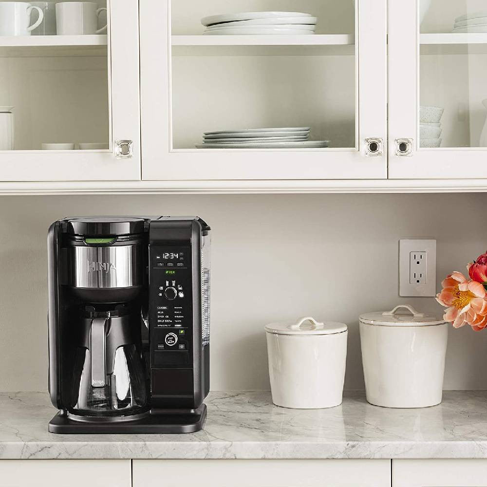 Ninja Hot & Cold Brewed System, Auto-iQ Tea and Coffee Maker With Glass Carafe