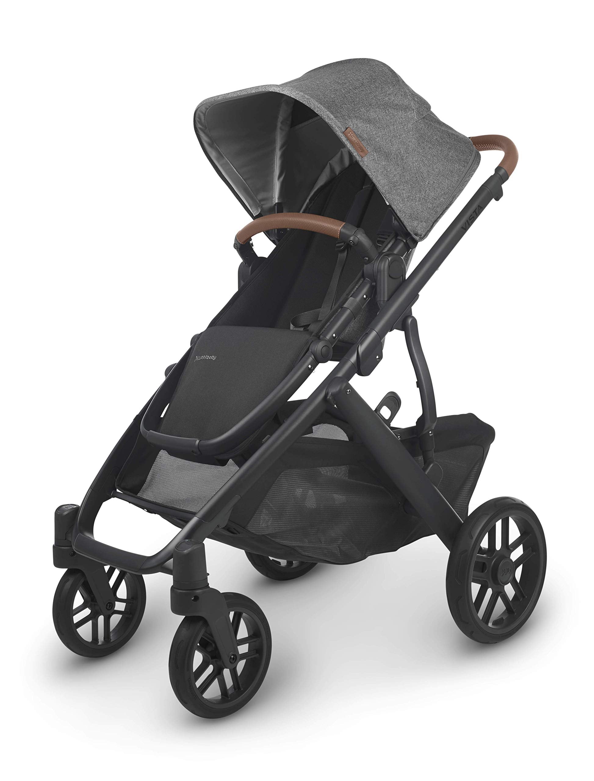 UPPAbaby Vista V2 Stroller & Mesa Max Car Seat Bundle, Charcoal – All-Wheel Suspension, Mesh Panels, Safety Features