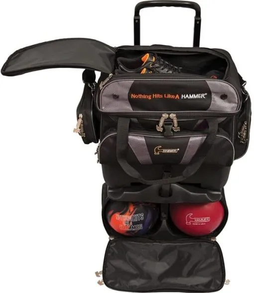 Premium 4-Ball Stackable Bowling Bag