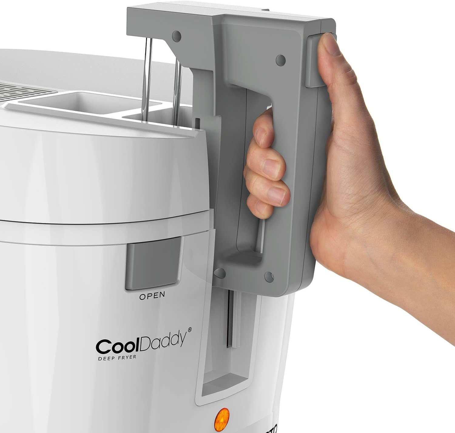 05443 CoolDaddy Cool-touch Deep Fryer White