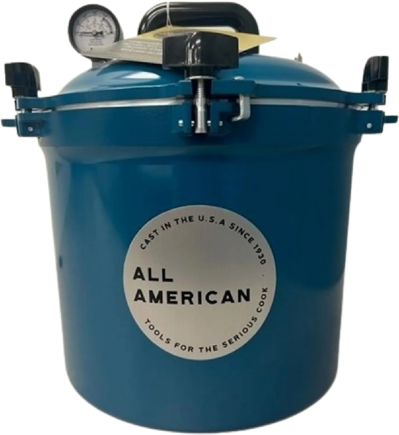 All American 1930 21.5qt Pressure Cooker & Canner, Aluminum, Metal-to-Metal Seal, Gas & Electric Compatible, Made in USA