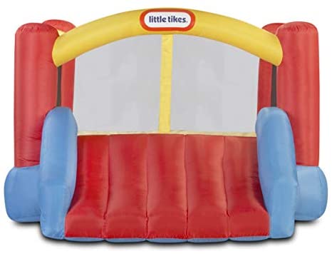Little Tikes Jump 'n Slide Bouncer - Inflatable Jumper Bounce House Plus Heavy Duty Blower With GFCI, Stakes