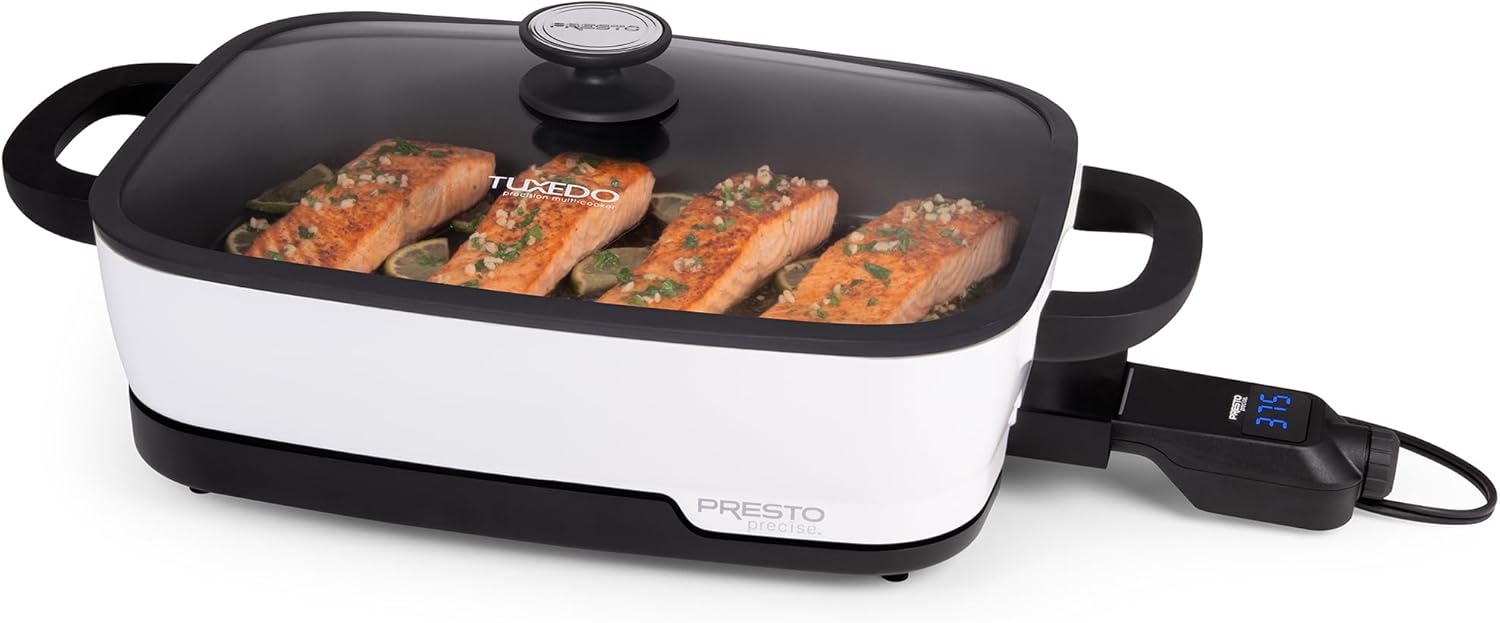 06854 Tuxedo Digital Precision Skillet, Sous Vide, Multi-Cooker