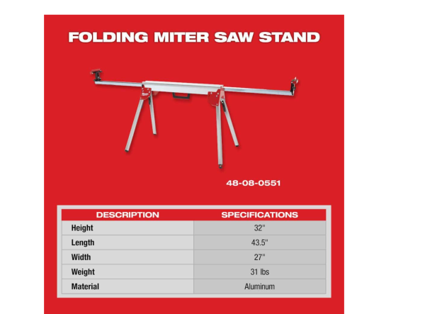 48-08-0551 Folding Miter Saw Stand
