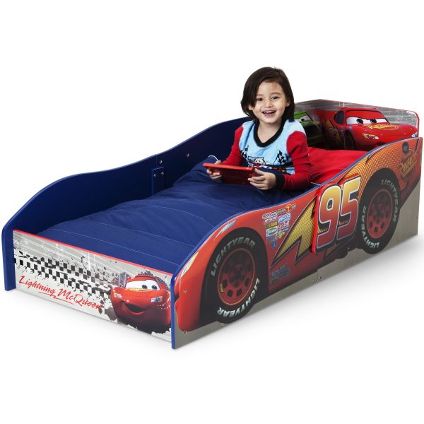 /Pixar Cars Wooden Toddler Bed by , Greenguard Gold Certified, Red