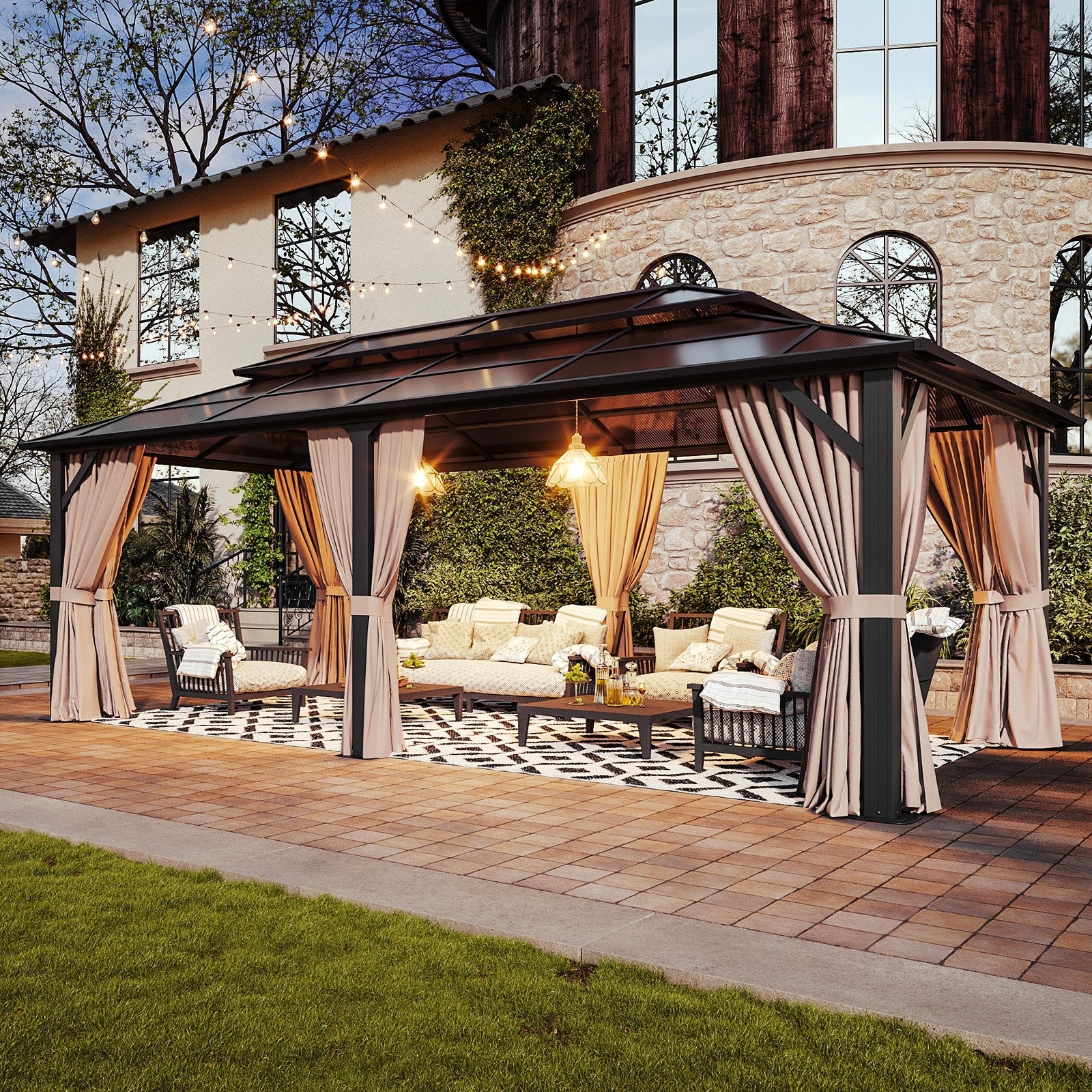 Polycarbonate Hardtop Gazebo