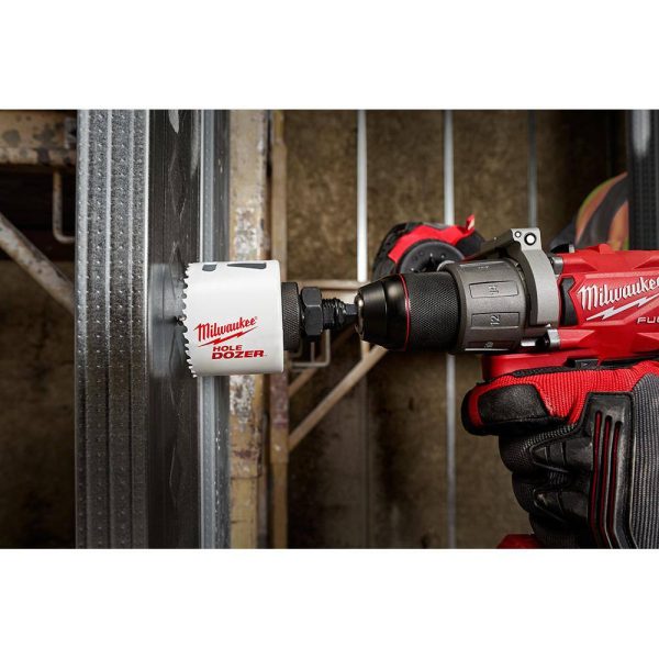 110-Piece Hole Dozer Bi-Metal Hole Saw Set   SHOCKWAVE Driver Bit Set