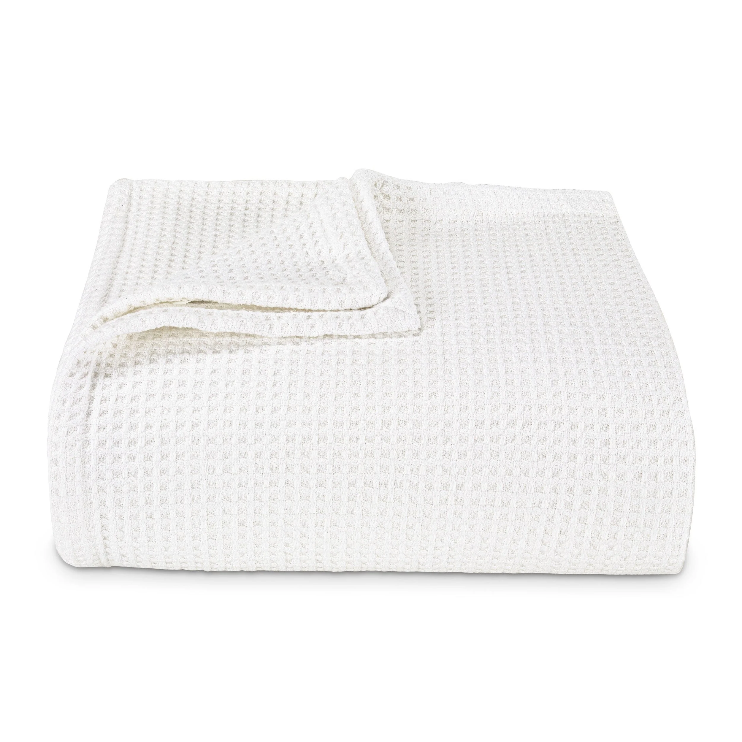 Vera Wang Waffleweave Cotton Blanket