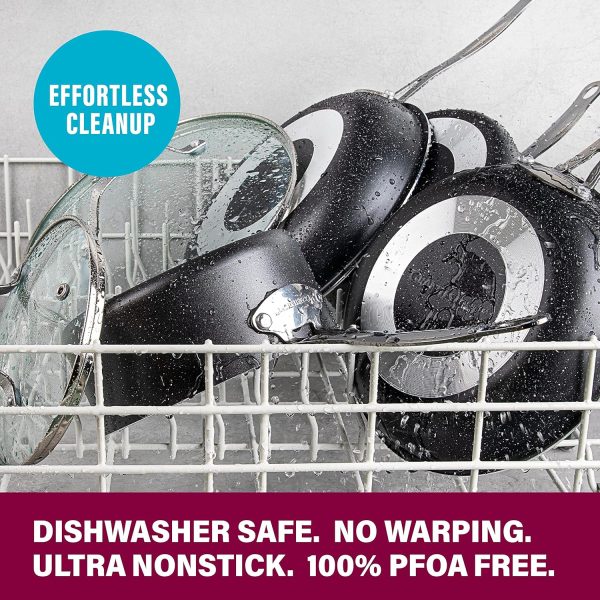 13 Pc Pots and Pans Set Non Stick Cookware Set, Kitchen Cookware Sets, Pot and Pan Set, Pot Set, Hard Anodized Non Stick Pots and Pans Set with Lids, Nonstick Cookware Set Dishwasher Safe