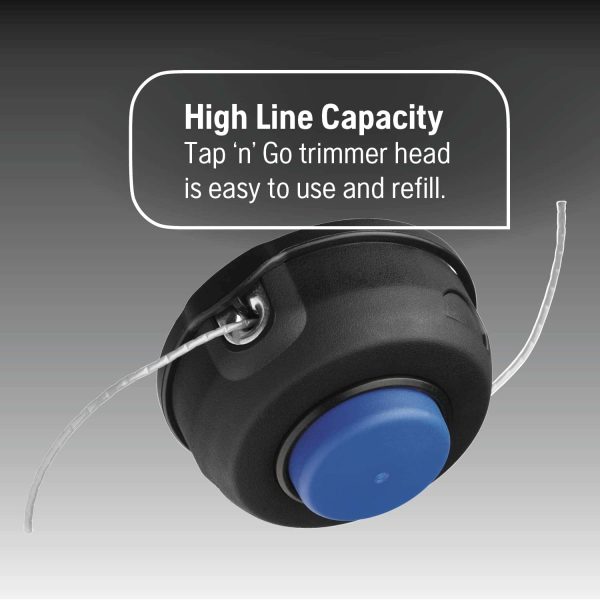 128LD Gas String Trimmer, 28-cc 2-Cycle, 17-inch Straight Shaft Gas String Trimmer with Tap ‘n Go trimmer head