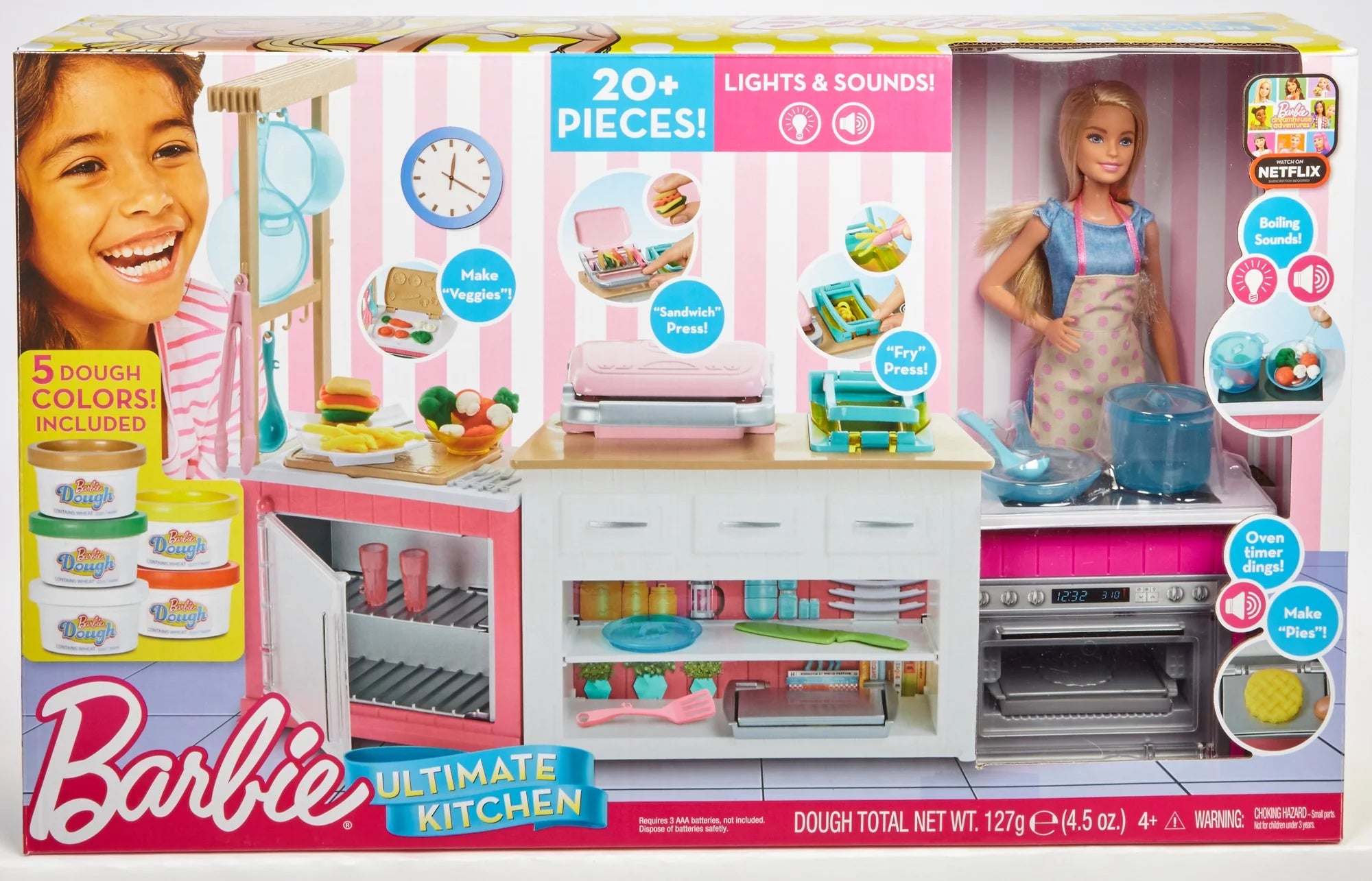 Barbie Ultimate Kitchen Cooking & Baking Playset with Chef Doll