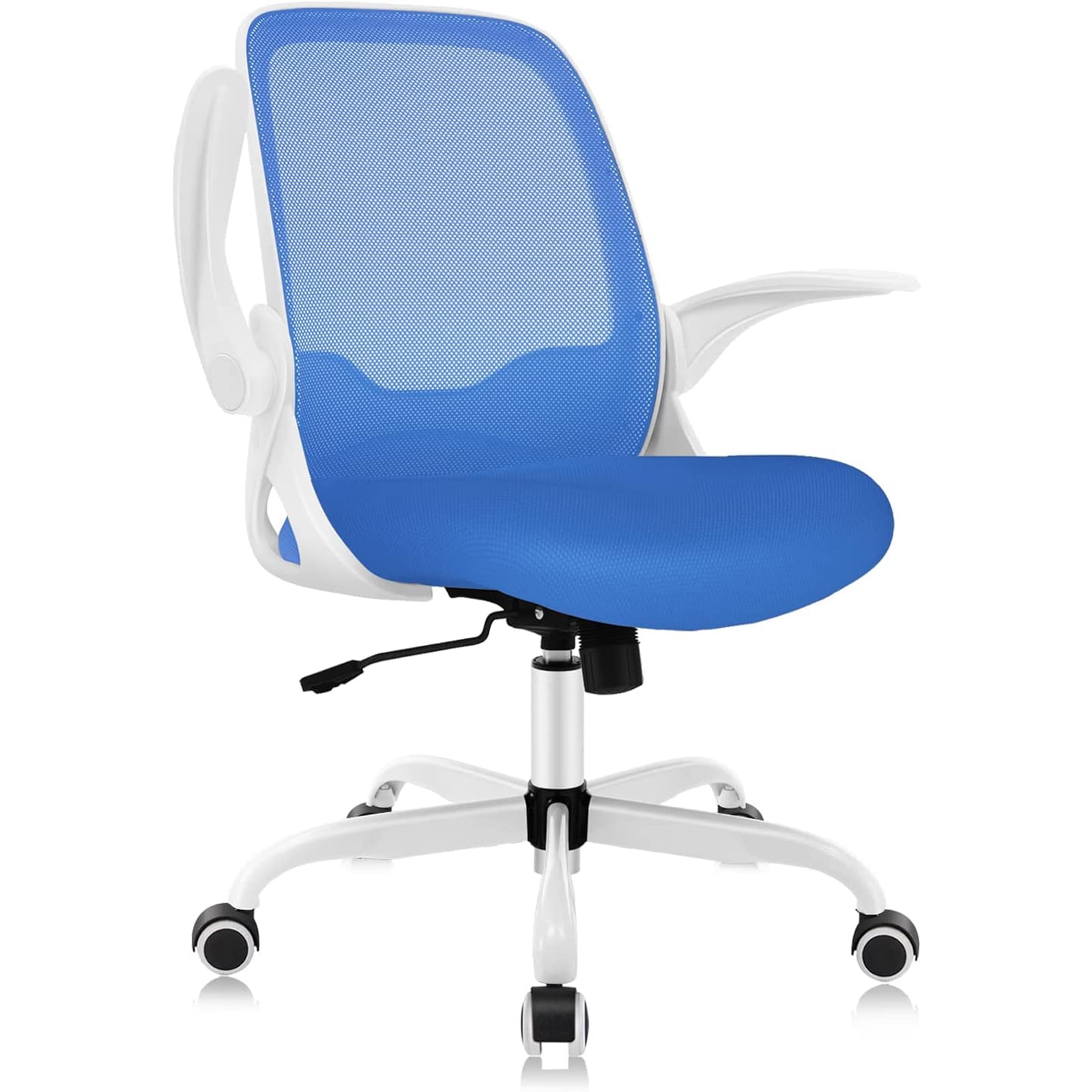 Coolhut Office Chair Ergonomic Home Desk Chair with Adjustable Armrests Mesh Computer Chair, Black