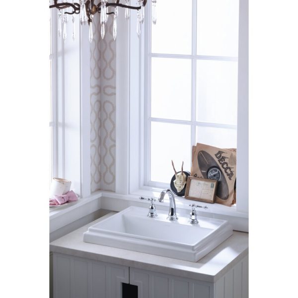 13491-4-CP Kelston Widespread Bathroom Faucet with Drain Assembly