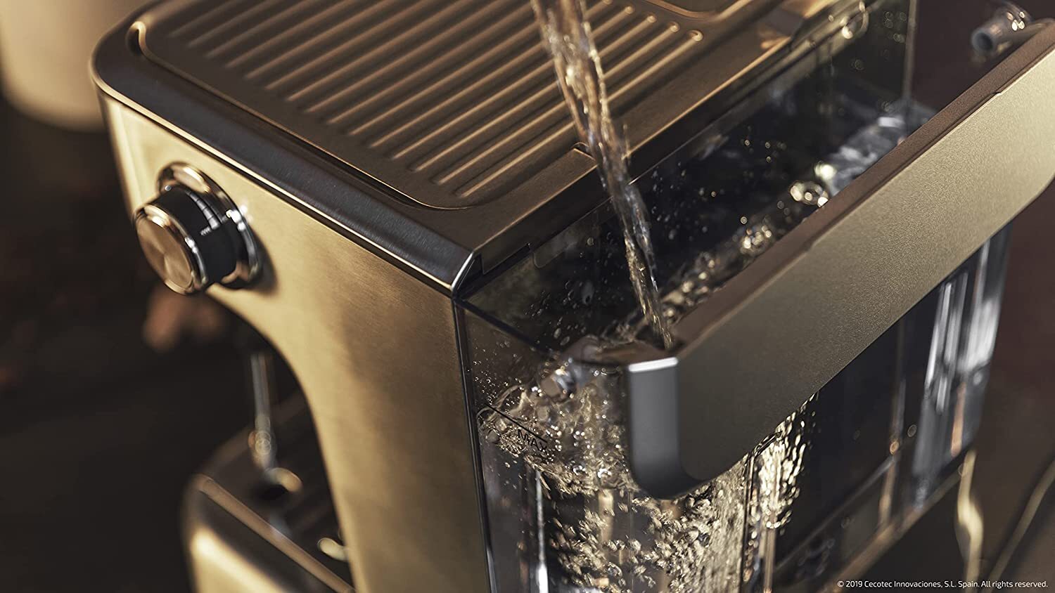 Barista Espresso Machine 2900W, 20-Bar Pressure, Dual Thermoblock, 2.7L Tank, Stainless Steel, Integrated Grinder & Steamer