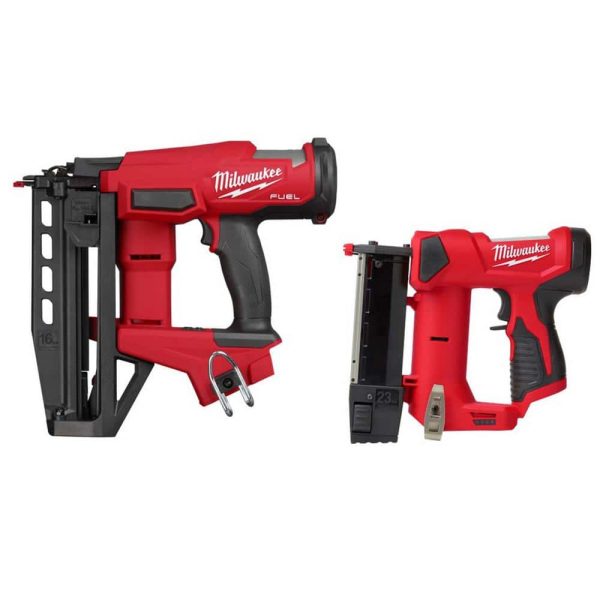 3020-20�C2540-20 M18 FUEL 18V Gen ll 16-Gauge Straight Finish Nailer and M12 12V 23GA Lithium-Ion Cordless Pin Nailer
